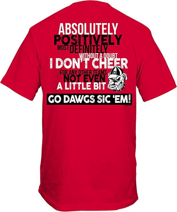 Georgia Bulldogs T-Shirt - Absolutely Cheer - Go Dawgs Tee