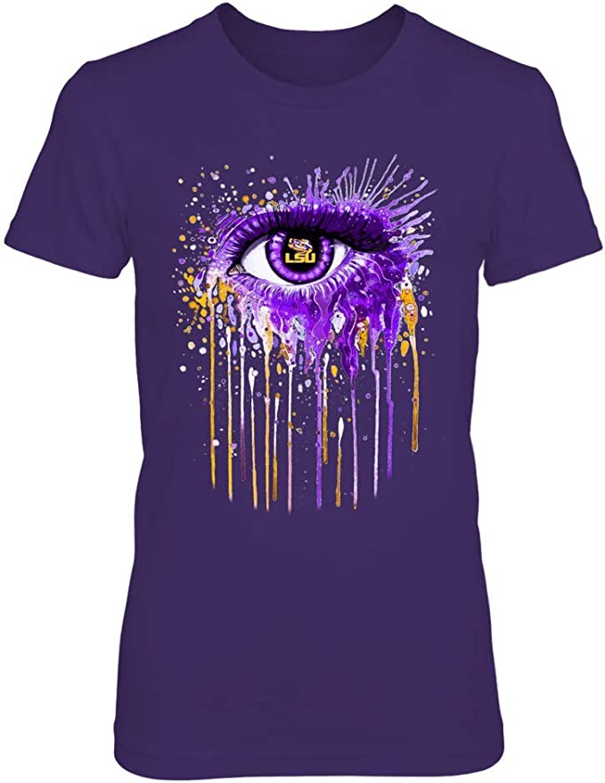 LSU Tigers T-Shirt - Ladies Eye Colors Tee